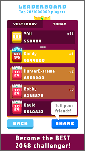 2048 Daily Challenges Screenshot3