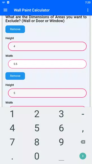 Wall Paint Calculator Screenshot4