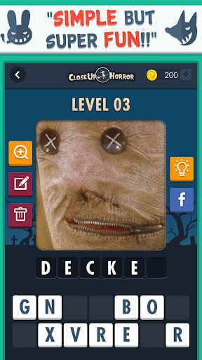 Close Up Horror: Pic Word Quiz Screenshot2