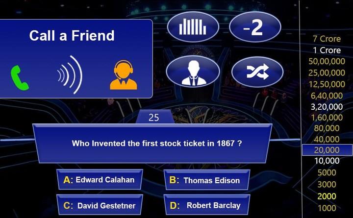 KBC QUIZ GAME HINDI & ENGLISH Screenshot5