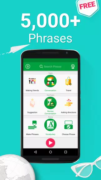 Learn Thai - 5,000 Phrases Screenshot1