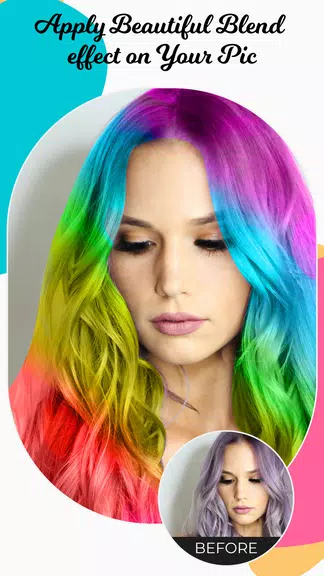 Hair Color Changer Editor Screenshot3