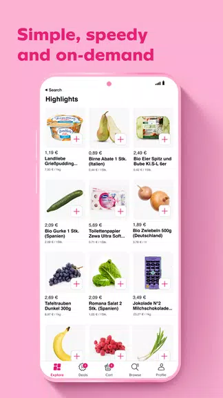 Flink: Groceries in minutes Screenshot3