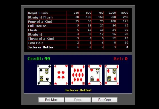 Video Poker Classic Screenshot1