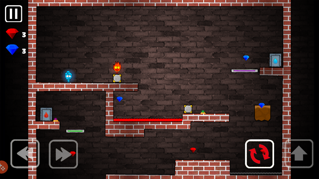 Fire and Water Game - 2 Player Game Screenshot1