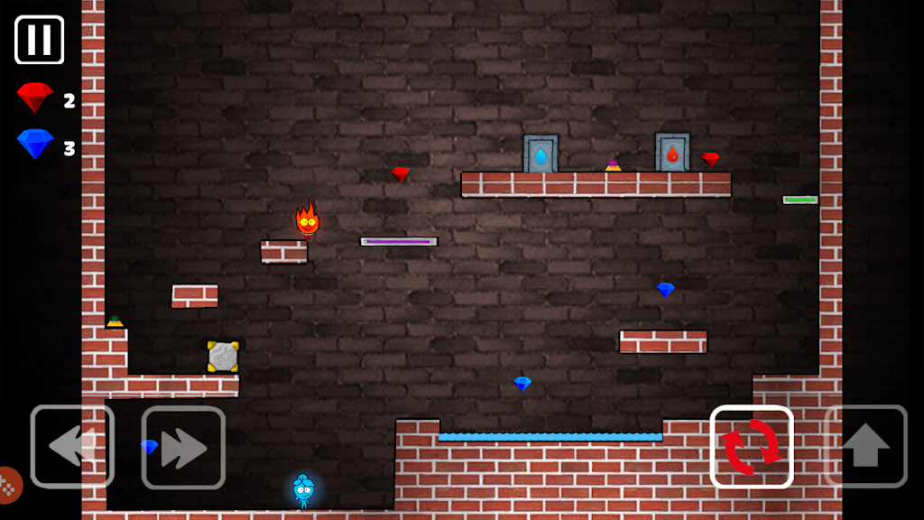 Fire and Water Game - 2 Player Game Screenshot2