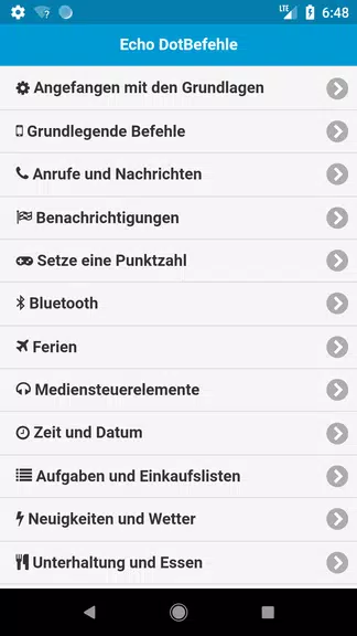 Befehle für Echo Dot Screenshot2