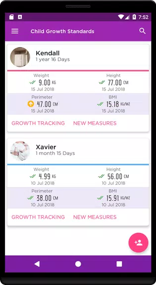 Child Growth Tracking Screenshot1