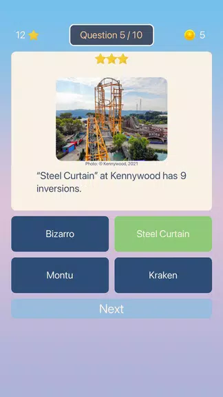 Roller Coaster Quiz Screenshot1