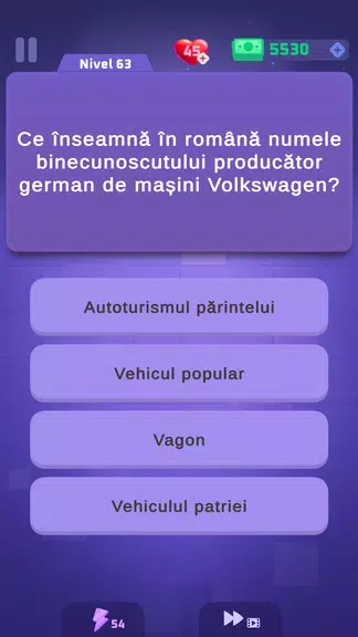 Tărâmul cuvintelor Joc trivia Screenshot3