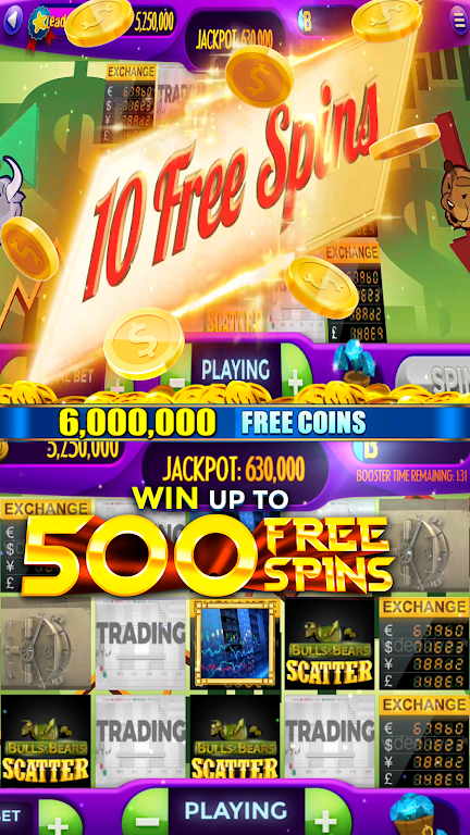 Bull Market Slots - Free Wall Street Style Slots Screenshot1