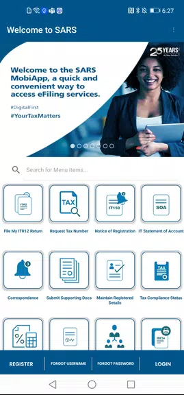 SARS Mobile eFiling Screenshot1