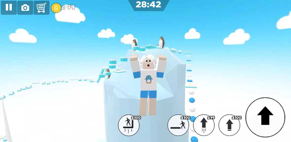 Ice snow island parkour Screenshot1