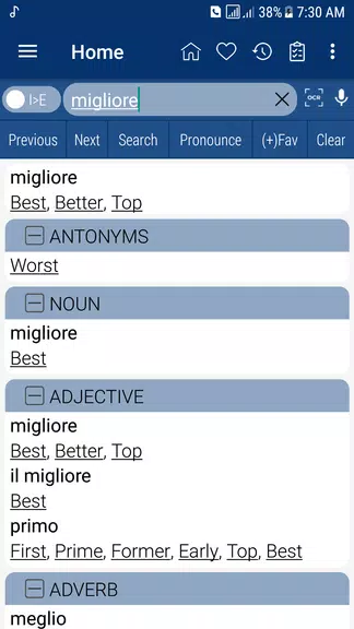 English Italian Dictionary Screenshot2