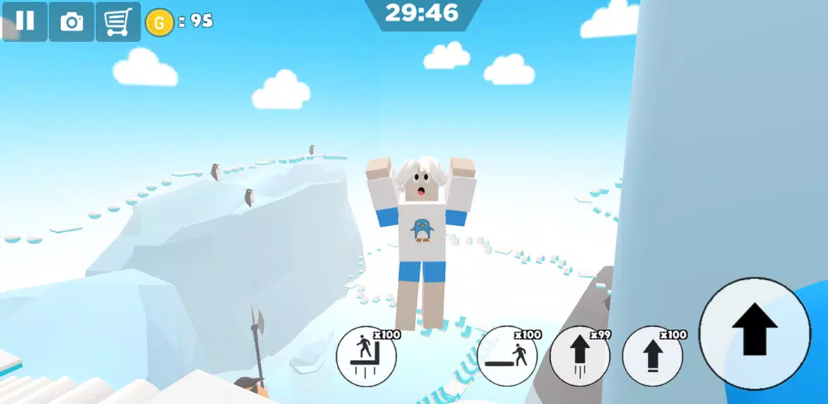 Ice snow island parkour Screenshot2