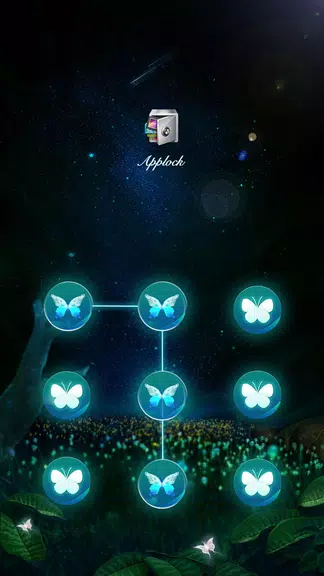 AppLock Theme Flying Butterfly Screenshot1