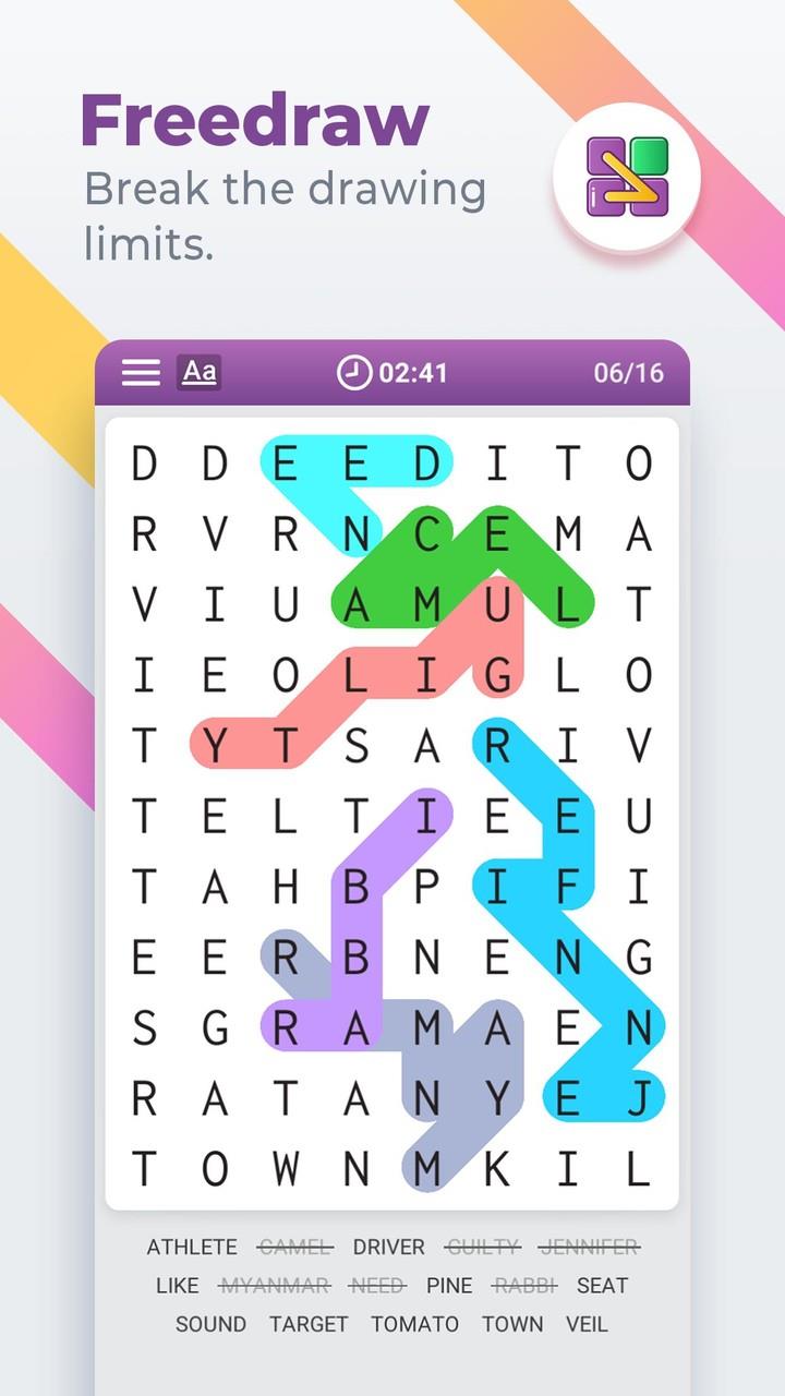 Word Search Colorful Screenshot5