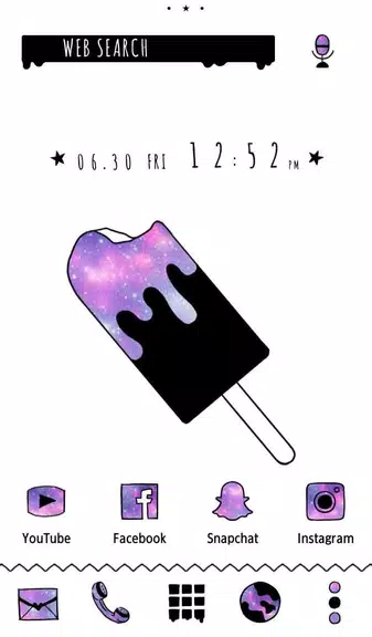 Popsicle Galaxy Theme Screenshot1