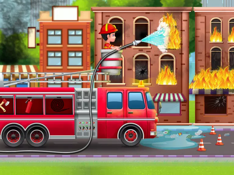 Firefighter Rescue Fire Truck Screenshot2