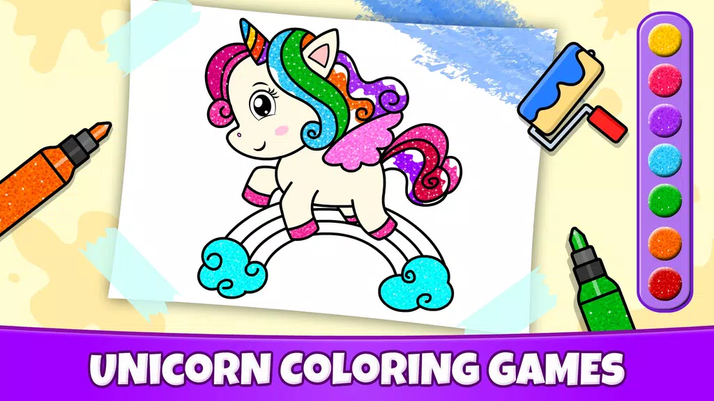 Unicorn Coloring Book & Games Screenshot1