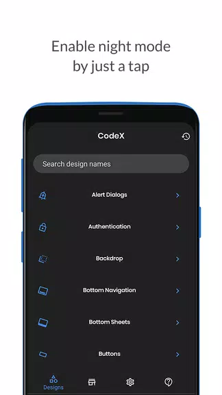 CodeX - Android Material UI Te Screenshot4