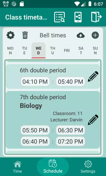 Class Timetable Screenshot3