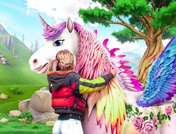 Flying Unicorn Horse Riding Screenshot2