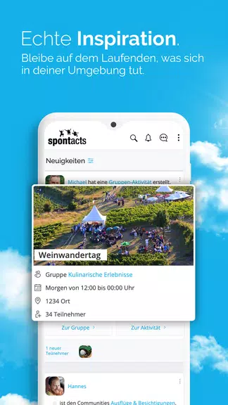 Spontacts Aktivitäten & Events Screenshot3