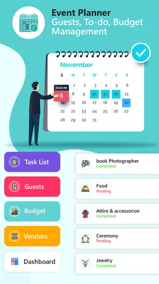 Event Planner - Guests, Todo Screenshot1