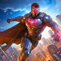 Flying hero man iron hero suit APK