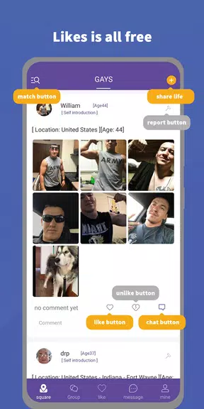 Gaychat : Dating app for gays Screenshot2