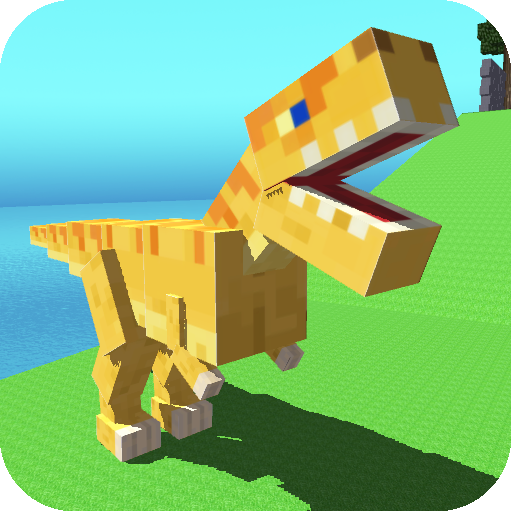 Blocky Dino Park T-Rex Rampage APK