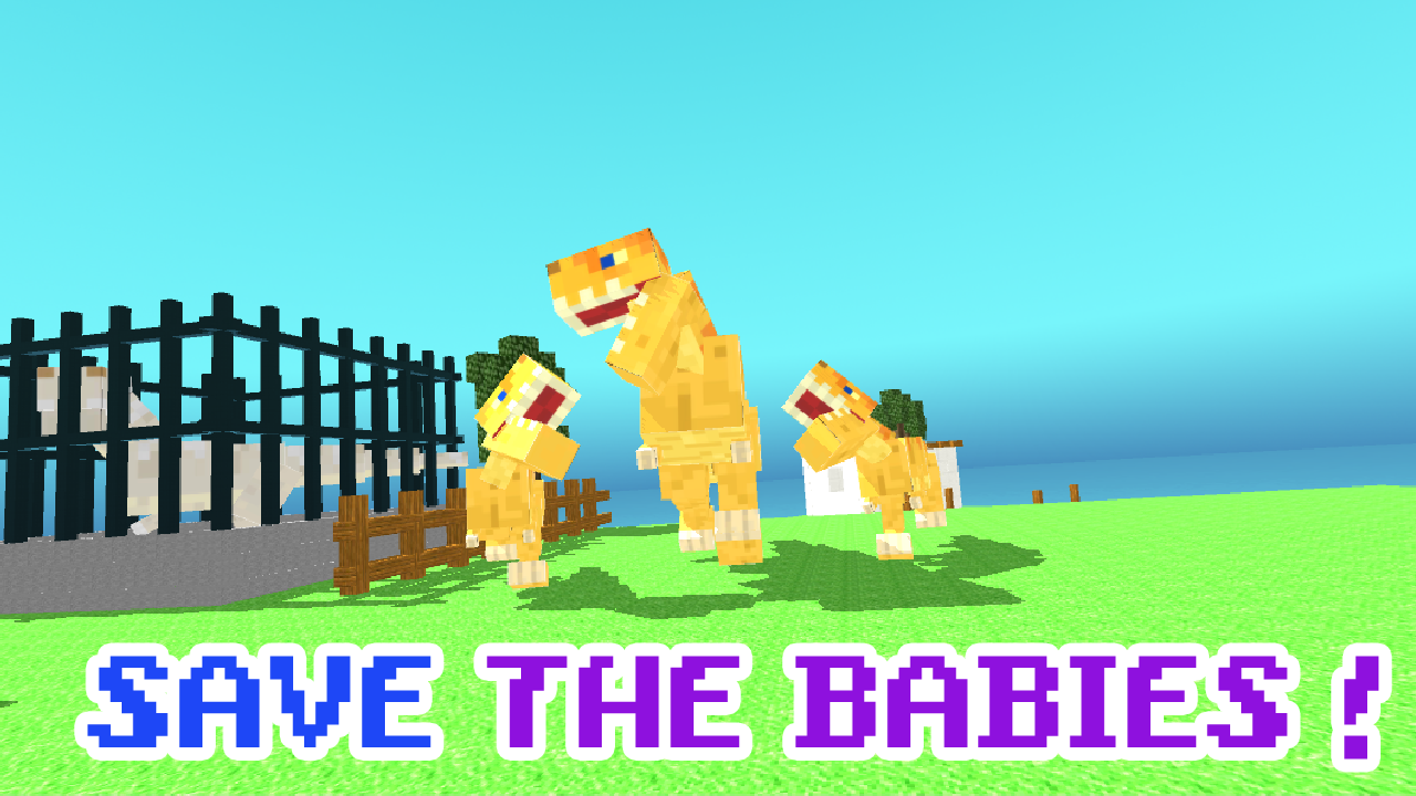 Blocky Dino Park T-Rex Rampage Screenshot3