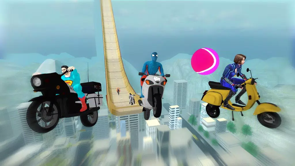 Super Hero Bike Mega Ramp 3 Screenshot3