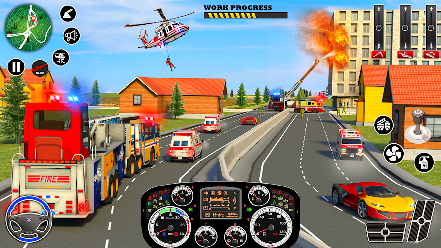 Firefighter: Fire Truck Games Screenshot1