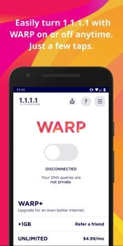 1.1.1.1 + WARP: Safer Internet Screenshot3