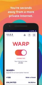 1.1.1.1 + WARP: Safer Internet Screenshot2