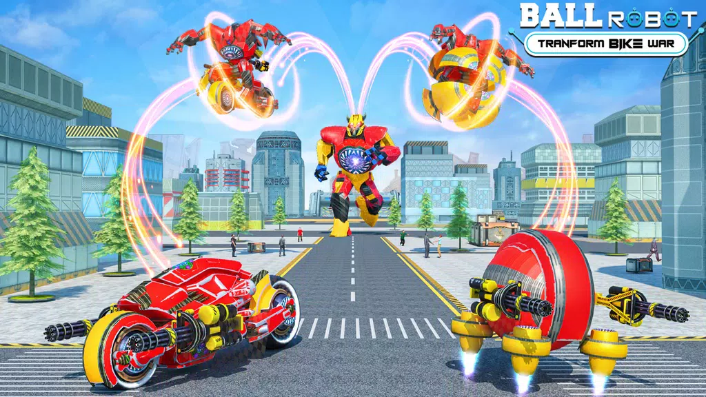 Ball Robot Transform Bike War Screenshot1