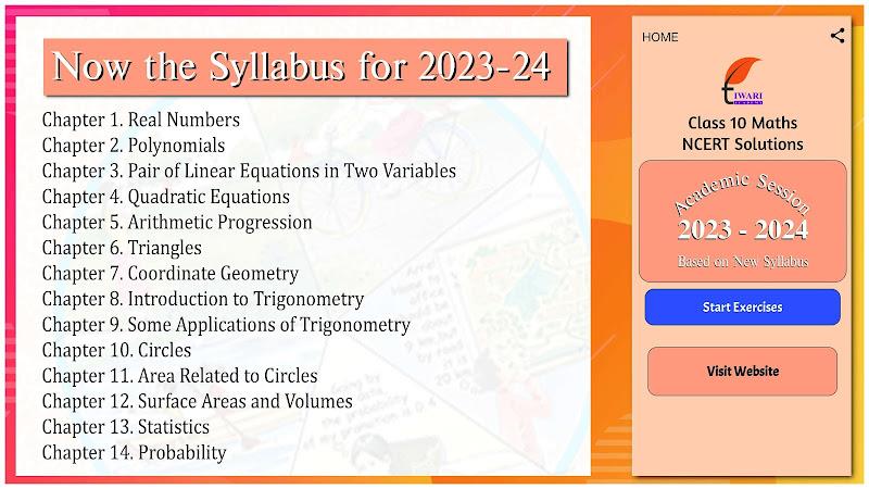 Class 10 Maths for 2024-25 Screenshot25