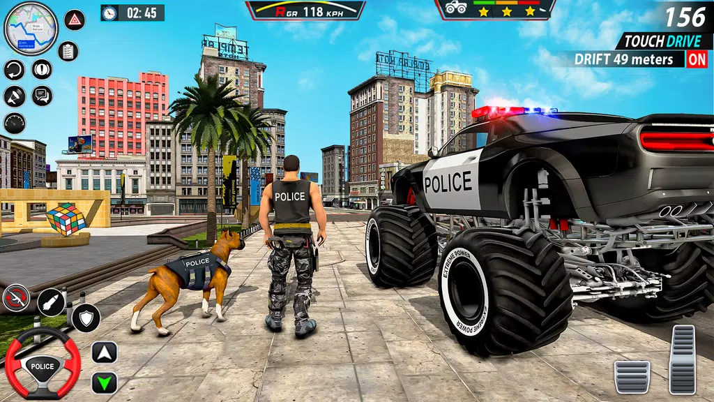 Police Monster Truck Car Games Screenshot1