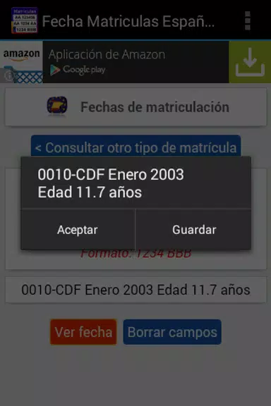 Fecha de Matriculación España Screenshot3