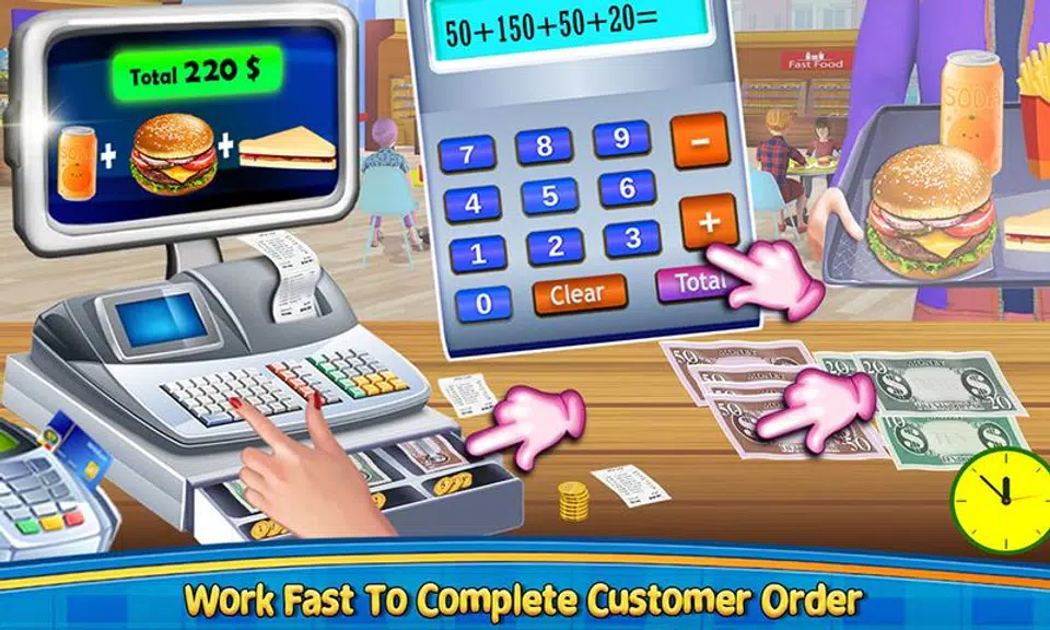 High School Cafe Cashier Games Screenshot3