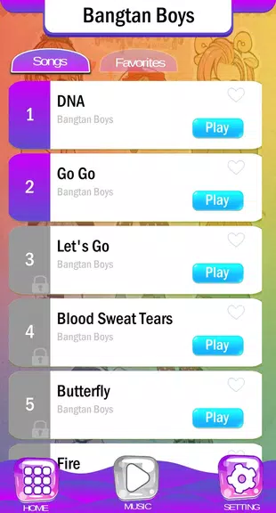 BTS Chibi Piano Tiles Screenshot2