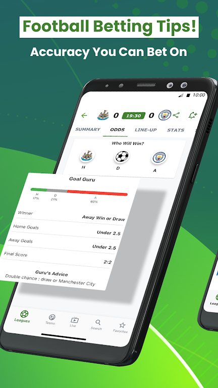 Scouter - Soccer Scores & Tips Screenshot1