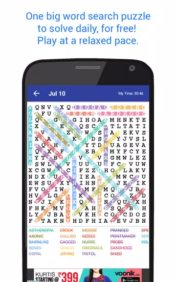 Word Search Advanced Puzzle Screenshot1