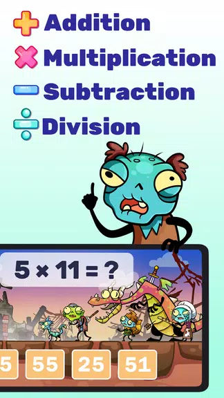 Math games: Zombie Invasion Screenshot3