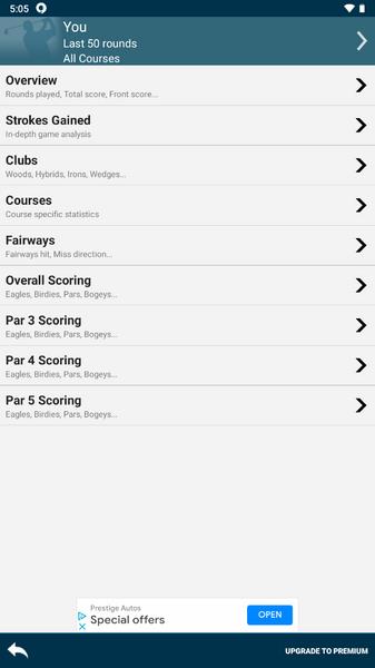 Golf Pad: Golf GPS & Scorecard Screenshot2