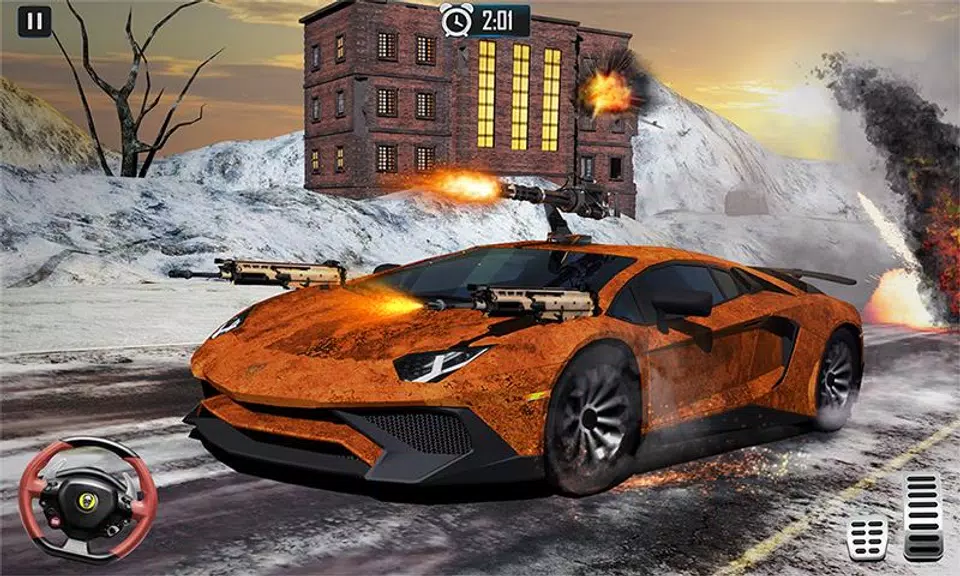 Mad Car War Death Racing Games Screenshot3