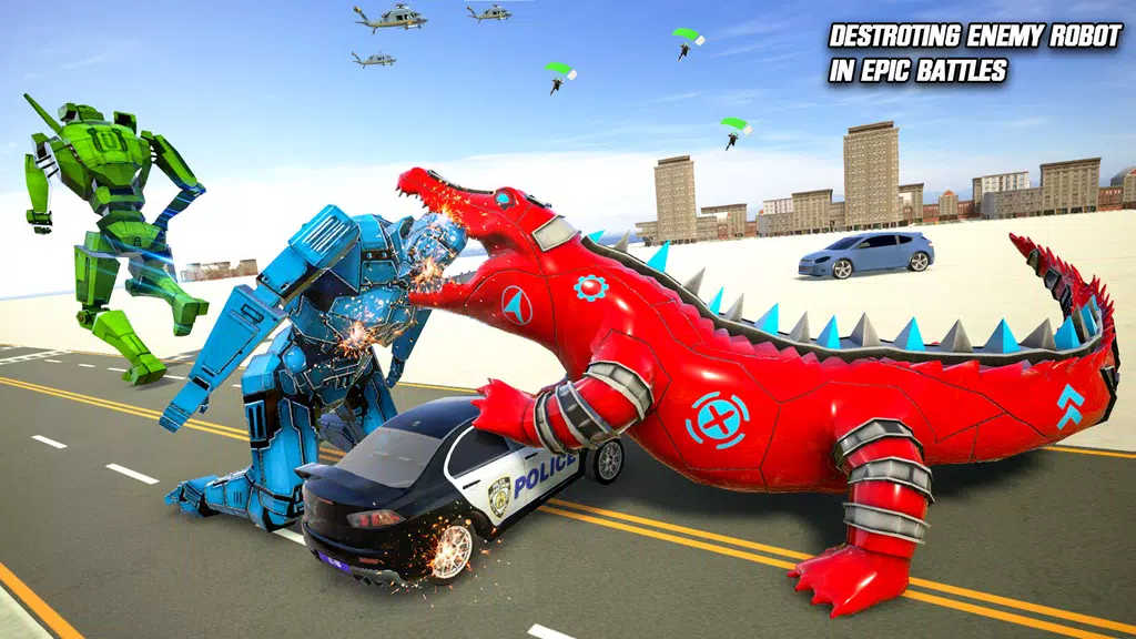 Crocodile Robot Car Transform Screenshot3