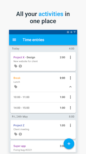 Clockify — Time Tracker Screenshot1